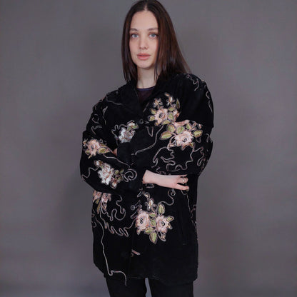 VIN-OUTW-32921 Vintage δερμάτινο jacket M-L