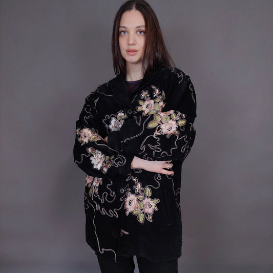 VIN-OUTW-32921 Vintage δερμάτινο jacket M-L