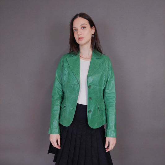 VIN-OUTW-32923 Vintage δερμάτινο jacket S