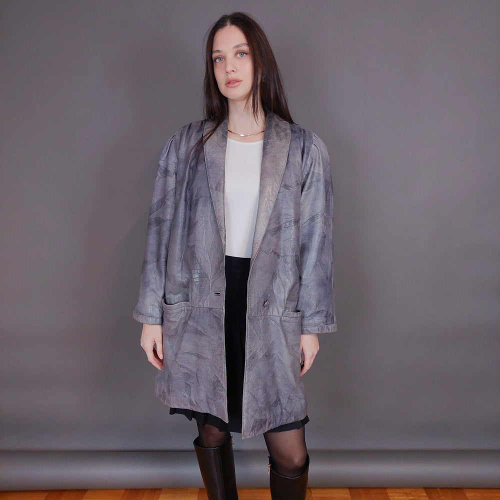 VIN-OUTW-32924 Vintage δερμάτινο jacket M-L