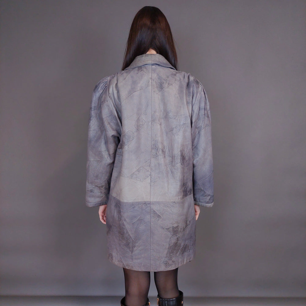 VIN-OUTW-32924 Vintage δερμάτινο jacket M-L