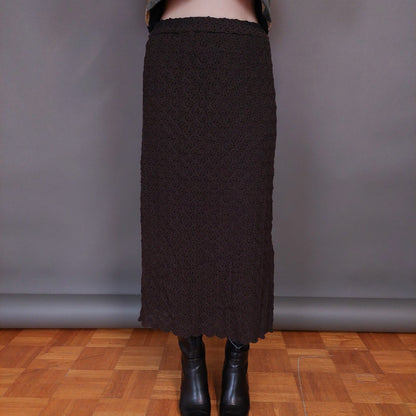 VIN-SKI-32948 Vintage φούστα πλεκτή μίντι M