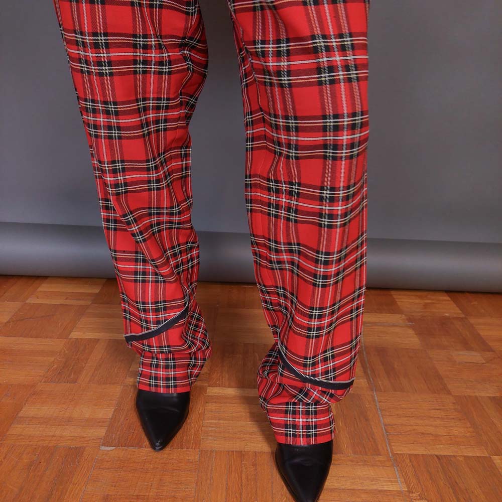 VIN-TR-32944 Vintage παντελόνι καρό L-XL