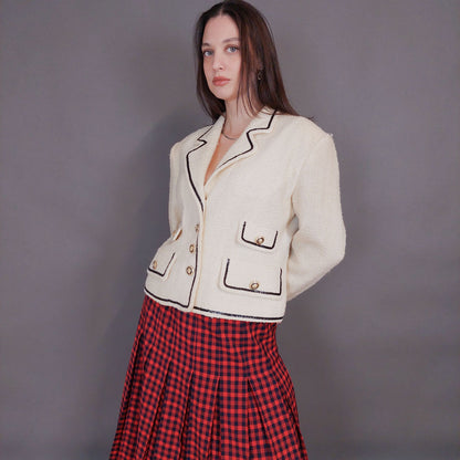 VIN-OUTW-32941 Vintage σακάκι μάλλινο S