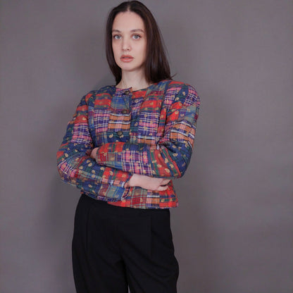 VIN-OUTW-32939 Vintage crazy pattern σακάκι S