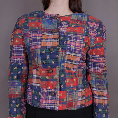 VIN-OUTW-32939 Vintage crazy pattern σακάκι S