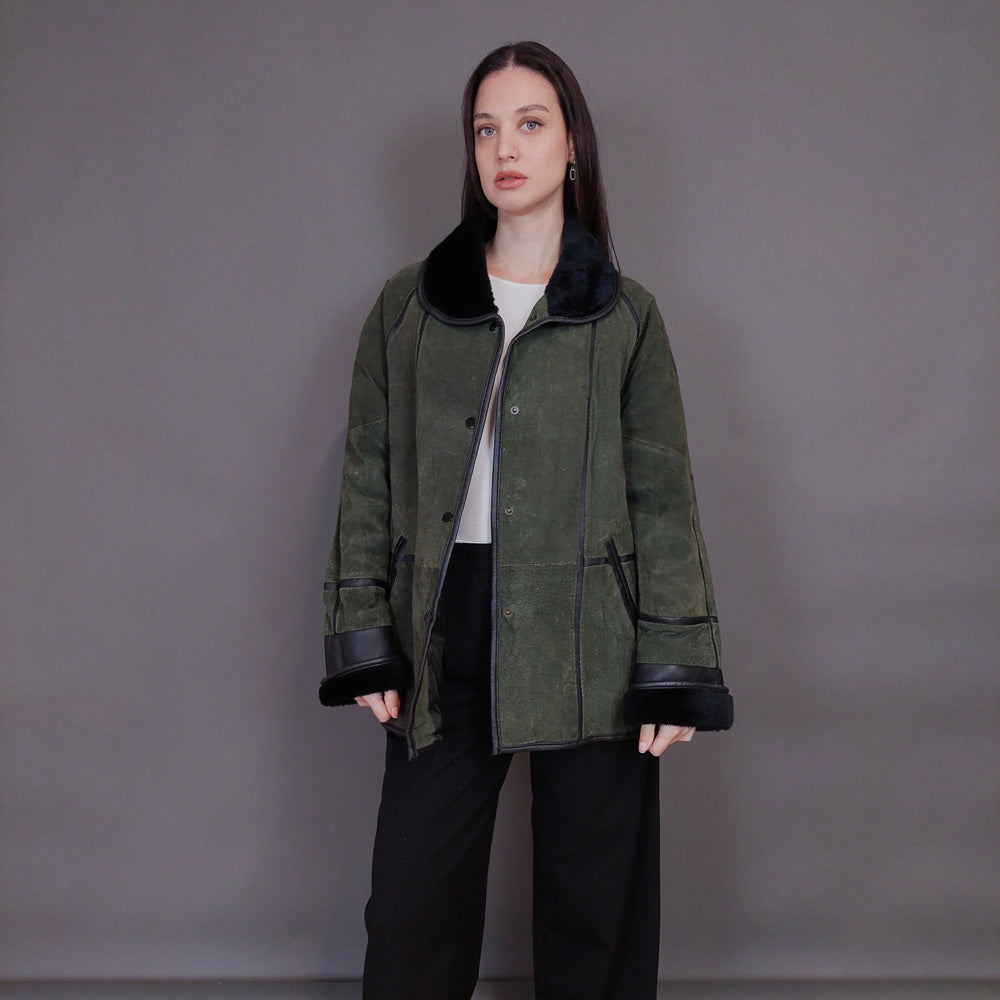 VIN-OUTW-32934 Vintage δερμάτινο jacket Μ-L