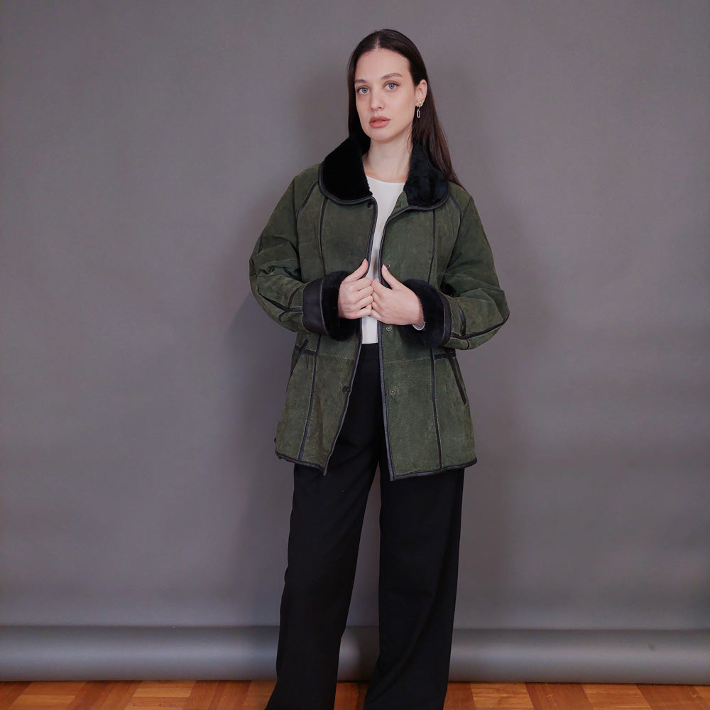 VIN-OUTW-32934 Vintage δερμάτινο jacket Μ-L