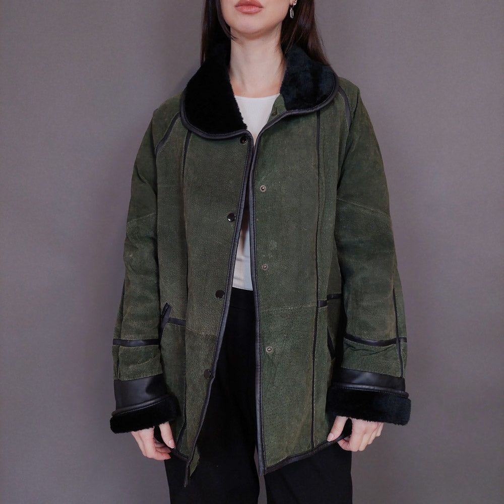 VIN-OUTW-32934 Vintage δερμάτινο jacket Μ-L