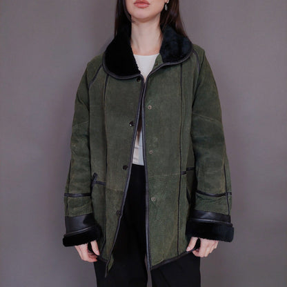 VIN-OUTW-32934 Vintage δερμάτινο jacket Μ-L