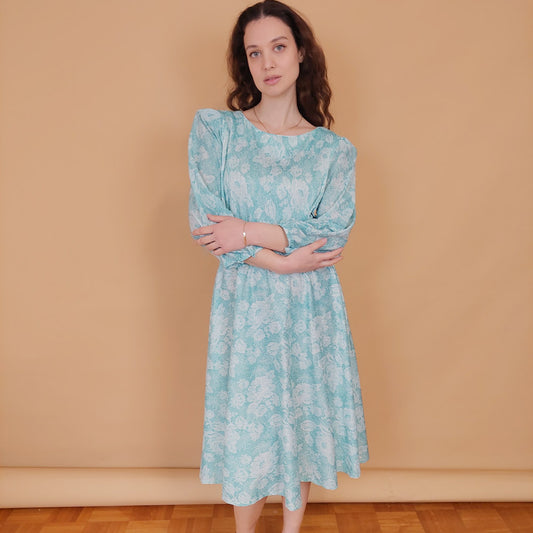 VIN-DR-33568 Vintage φόρεμα βεραμάν M