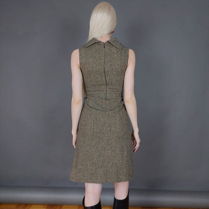 VIN-DR-26022 Vintage φόρεμα tweed XS