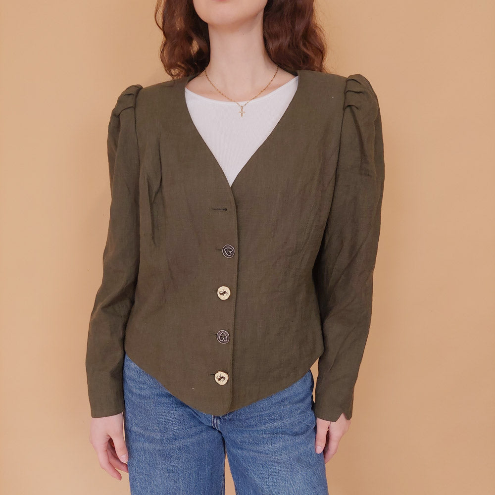 VIN-OUTW-34550 Vintage σακάκι trachten L