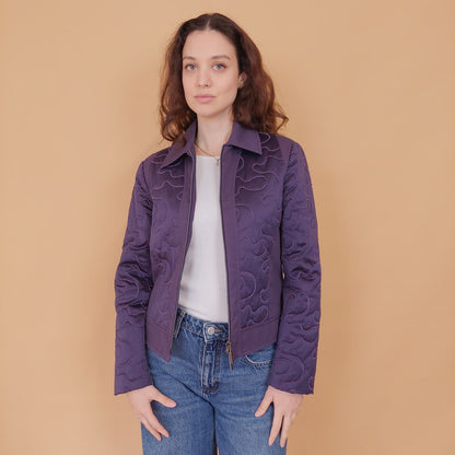 VIN-OUTW-34552 Vintage σακάκι μοβ S