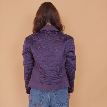 VIN-OUTW-34552 Vintage σακάκι μοβ S