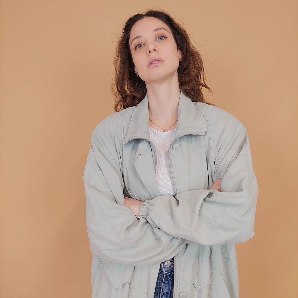 VIN-OUTW-34566 Vintage λεπτό πανωφόρι parka M