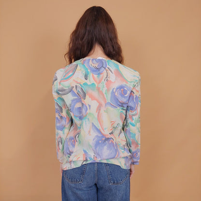 VIN-OUTW-34567 Vintage λεπτό πανωφόρι λινό M