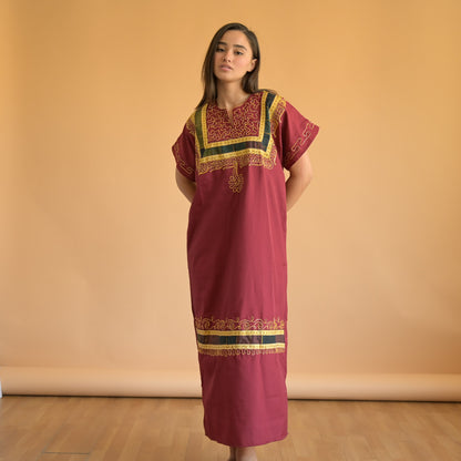 VIN-DR-16839 Vintage φόρεμα ethnic style L