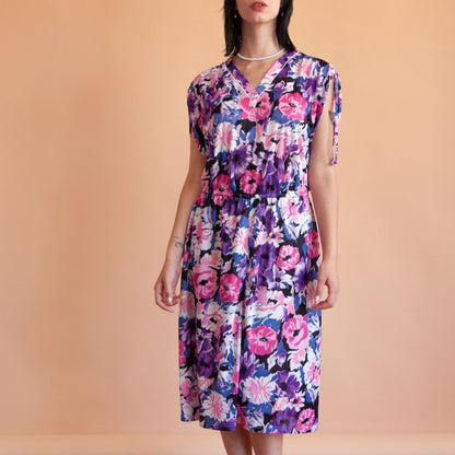 VIN-DR-16285 Vintage φόρεμα floral M-L