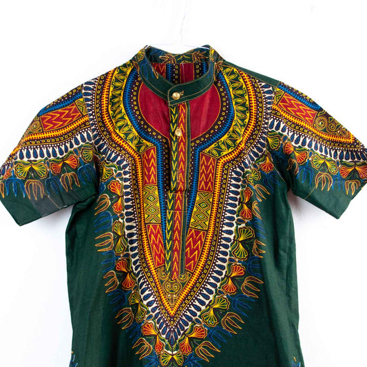 VIN-BLO-16132 Vintage πουκαμίσα african style XS